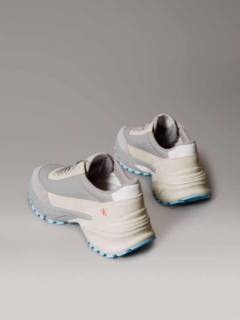 Γκρι Δερμάτινα Sneakers  Γυναίκα