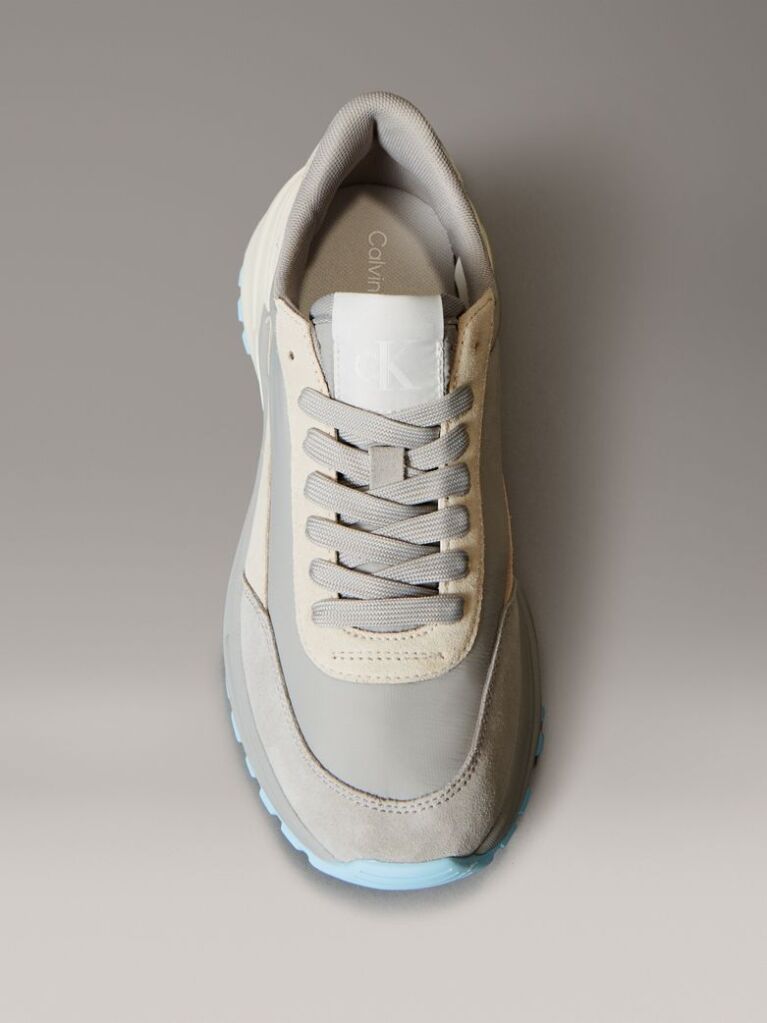 Γκρι Δερμάτινα Sneakers  Γυναίκα