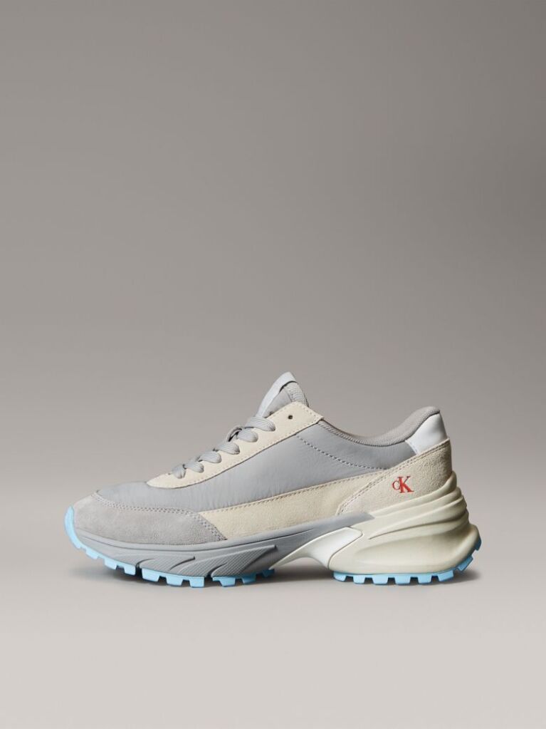 Γκρι Δερμάτινα Sneakers  Γυναίκα