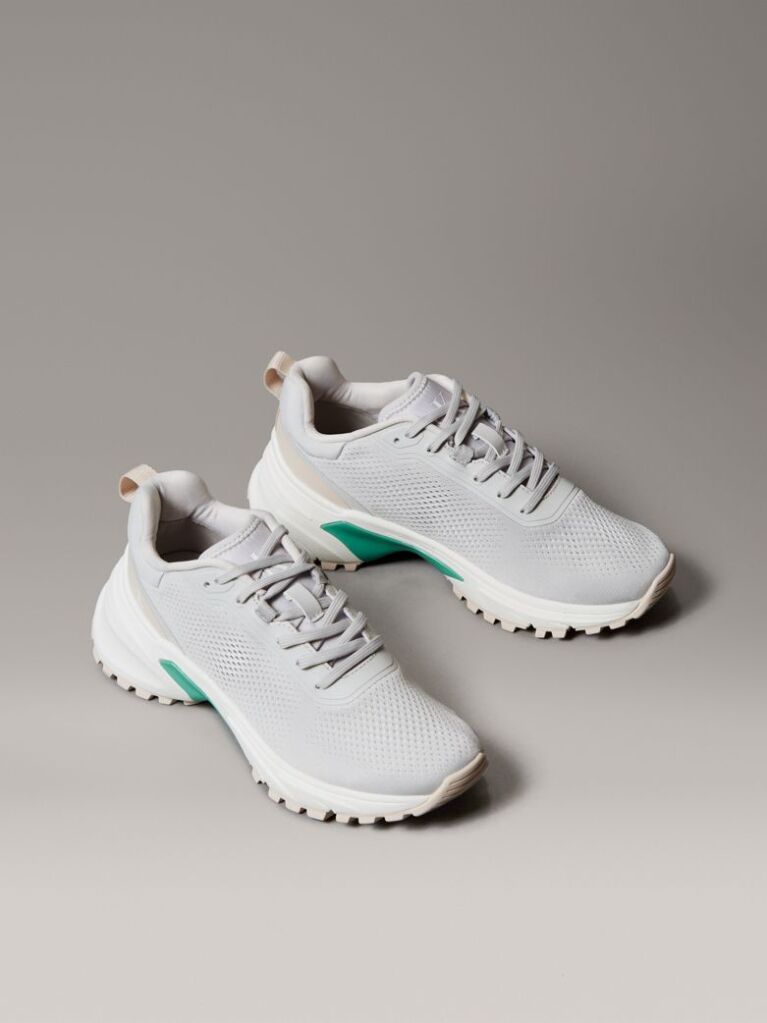 White Mesh Sneakers  Women