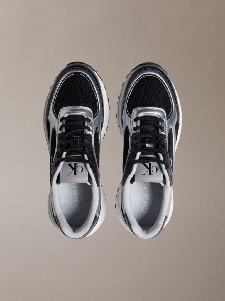 Black Trailblazer — Mesh Mix Runner Trainers  Women